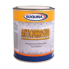 SOQUINA - ANTICORROSIVO GRIS PERLA un cuarto GL