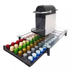 MUNDO MAGIA - Porta Cápsulas Vidrio Para Café Nespresso 60 Unidades
