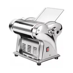 GENERICO - Máquina para hacer fideos con rodillo masa 2en1 plateado