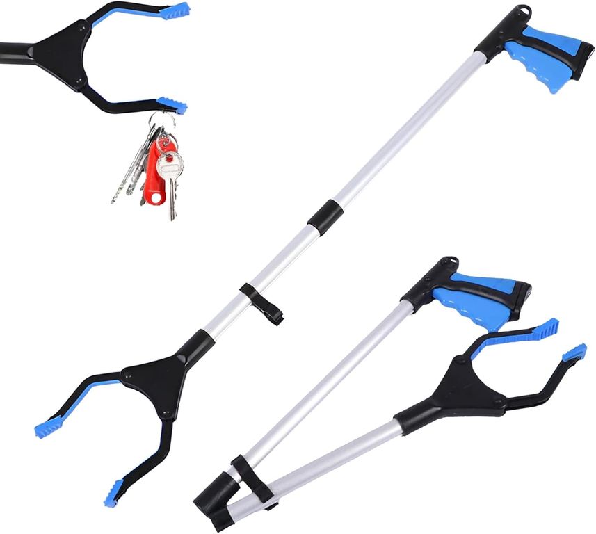 Bastón Con Pinza En Extremo Para Recoger Elementos Plegable