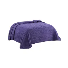 GENERICO - FRAZADA DISEÑO TRENZADO KING 230 X 250 cm k03
