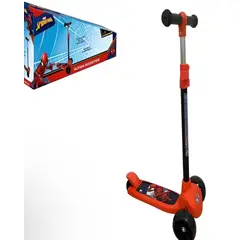 GENERICO - TRISCOOTER CON LUCES LED MARVEL SPIDERMAN