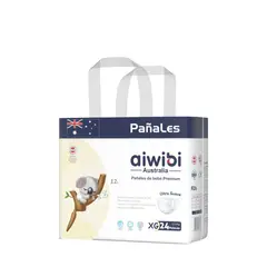 GENERICO - Pañales Premium Aiwibi Ultra Suave Xg 24 Und