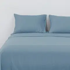 DIB - Sabanas Microfibra 2 Plazas Lisa Azul