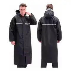 GENERICO - Poncho Impermeable Reflectante Con Capa Lluvia
