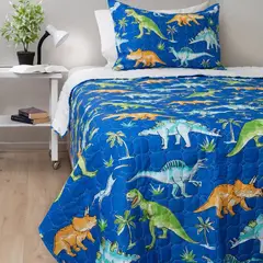 DORAL - Quilt sherpa kids da vinci 1.5 plazas dinosaurios