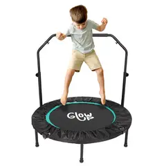 GLOWUP - Mini Trampolín 4 Ft 1.2 mt Aeróbico Fitness Yoga y Juegos
