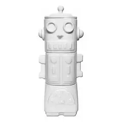 GENERICO - Set 3 Piezas 2 Tazones Y 1 Azucarero Robot Cerámica