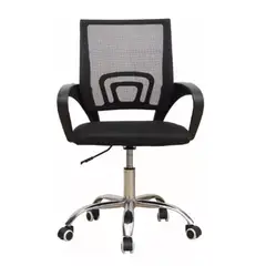 DALI - Silla de escritorio ergonómica negra con tapizado de malla