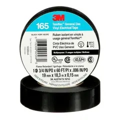 3M - Cinta Aislante PVC 19mm Negro Temflex 165