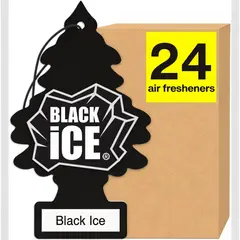 LITTLE TREES - Pack 24 Pinos Aromatizantes Aroma Black Ice