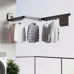 GENERICO - Tendedero de Ropa Extensible y Plegable Sin Instalación