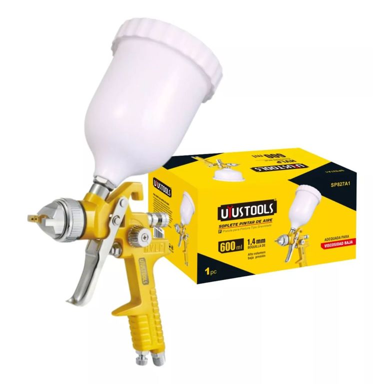 Pistola Para Pintar Con Compresor Gravedad 1.4 Mm Uyustools
