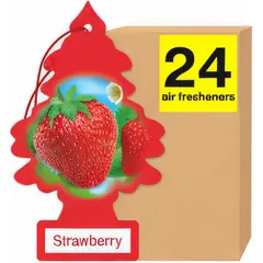 LITTLE TREES - Pack 24 Pinos Aromatizantes Aroma Frutilla
