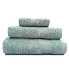 ANDES1 - Andes Juego Toalla Lisa 3 Piezas Aqua