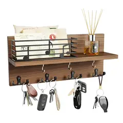 CRUSEC - Portallaves De Madera Colgador Soporte Llaves Pared
