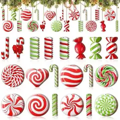 TIOZONEY - 40pcs Juego de adornos de Navidad
