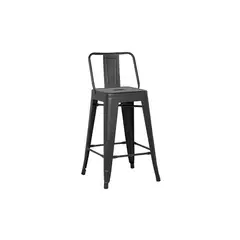 HABITA2 CHILE - Taburete Tolix metálico 66 cm - Negro
