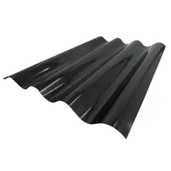 DVP - Polionda Acanalado Negro Mate 07x081x25mts