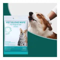 GENERICO - Toalla Humeda Desechable Guante de Limpieza Para Mascotas