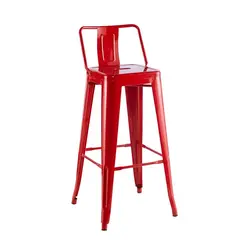 GENERICO - Taburete Tolix metálico 66 cm - Rojo