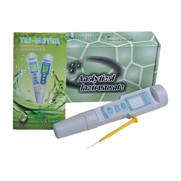 3 En 1 Medidor De Ph Ec Y Temperatura Del Agua