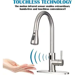 PUREPOWER - Grifo de cocina con sensor de movimiento