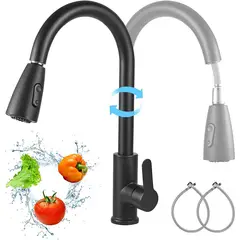 PUREPOWER - Grifo de cocina metálico de una llave