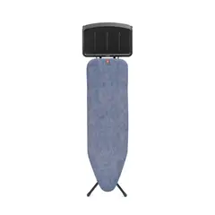 BRABANTIA - Tabla de planchar B 124x38 cm soporte sólido unidad de vapor - Denim Blue