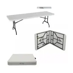 GENERICO - Mesa Plegable 1.80 Metros Portatil Multiuso Camping