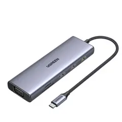 UGREEN - Multipuerto USB-C HDMI+VGA+USB+RJ45