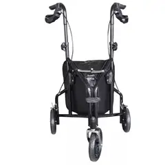 ONEDER - Andador Burrito Rollator Plegable 3 Ruedas Con Bolso 5001A
