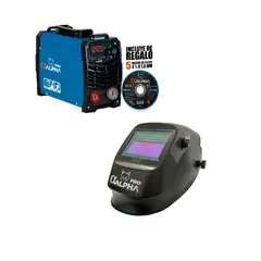 ALPHA PRO - Pack Soldadora 200amp MMA + Mascara