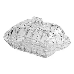 GENERICO - Mantequillero Con Tapa 17cm Vidrio