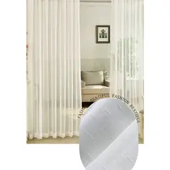GENERICO - Pack de Visillo transparente con textura 140x230cm