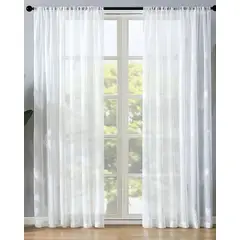 GENERICO - Pack de Visillo transparente con textura 140x230cm