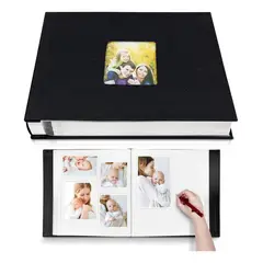 KUANGYE - Álbum De Fotos Grande Autoadhesivo Diy 40 Páginas En Blanco
