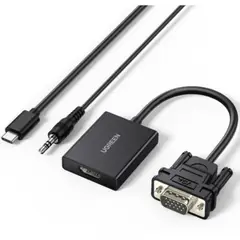 UGREEN - Convertidor VGA a HDMI + Audio 35mm