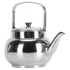 BAZUCA - Tetera Infusor Té 1 Litro Redonda Acero Inoxidable Te Infusiones
