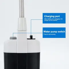 XL - Ducha Portátil Para Camping Ducha Recargable Mascotas Playa