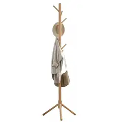 MUNDO MAGIA - Perchero Colgador De Pie De Madera 175x42 Cm Armable