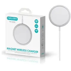 GENERICO - Cargador Magnético Inalámbrico Blanco 10W MAXAM