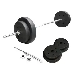 MUNDO MAGIA - Par Discos 5 Kg - 10 Kg En Total. Pvc Color Negro Ejercicio