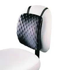 KENSINGTON - Cojín Lumbar Half Back Ergonómico Negro