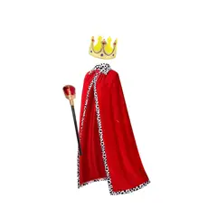 COTILLON ACTIVARTE - Traje Disfraz De Rey Capa Estampada Niño-juvenil