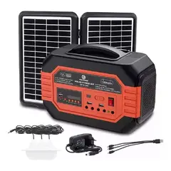 SHOP EHOME BAG - Kit Solar Camping Linterna Solar Panel Solar Usb Negro