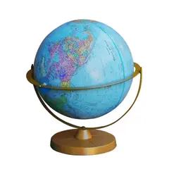 GENERICO - GLOBO TERRÁQUEO 30 CMS AZUL METAL ARCO PRO