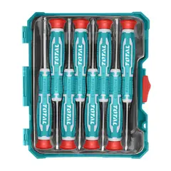TOTAL TOOLS - Kit Juego De Destornilladores De Precision 8 Piezas Total