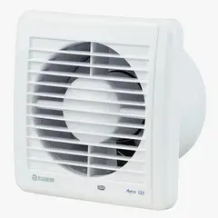 BLAUBERG - Extractor de aire para baño 5'' AERO 125 H con sensor de humedad y timer regulable