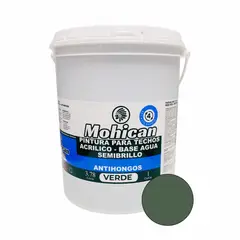 MOHICAN - PINTURA PARA TECHOS ANTIHONGOS 1 GALON VERDE
